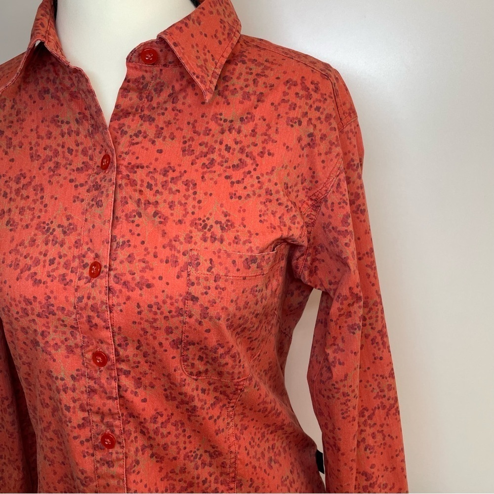 ⛰️Patagonia Organic Cotton Long Sleeve Button Up Top Women’s Size 4 - Picture 2 of 9